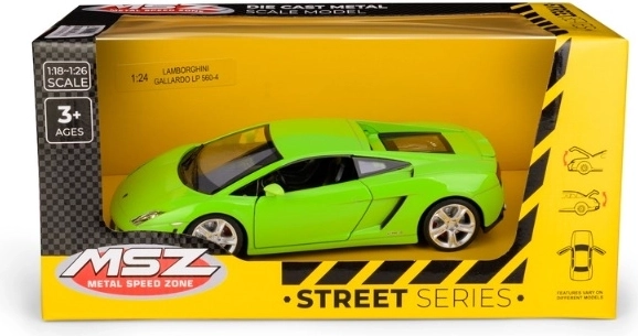 MSZ Lamborghini Gallardo LP560-4 modello di auto verde in scala 1:24