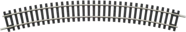 Binario curvo PIKO H0 R3, 30°, raggio 484 mm