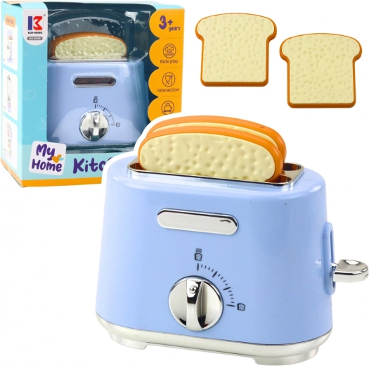 Tostapane da cucina per bambini con toast a scatto – blu