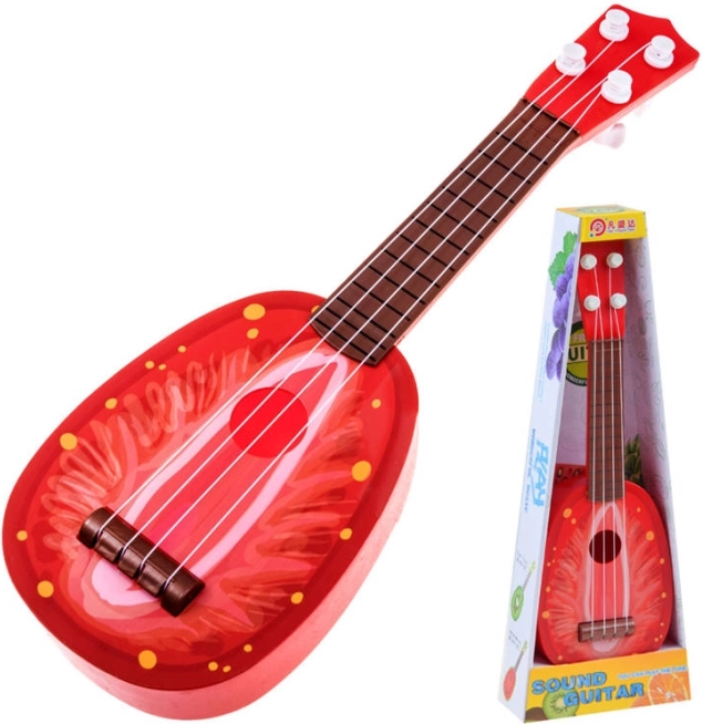 Ukulele per bambini – chitarrina in plastica 37 cm – Rosso