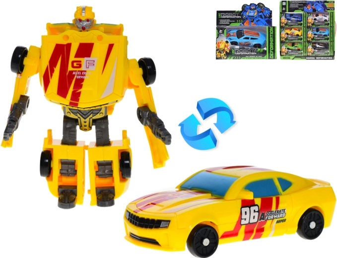 Auto robot da corsa 11 cm – giocattolo trasformabile per bambini