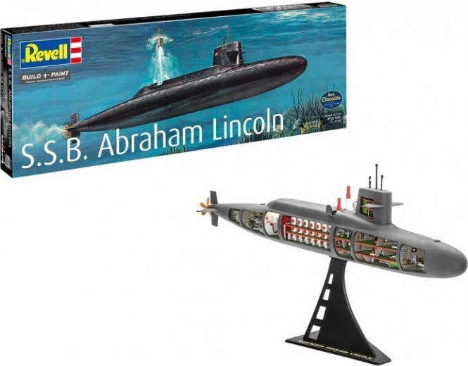 Modello in plastica della nave S.S.B. Abraham Lincoln 1:253