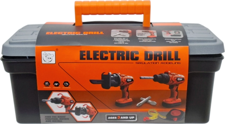 Trapano elettrico per bambini in valigetta