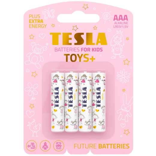 Batterie alcaline AAA TESLA Toys+ Girl, 4 pz