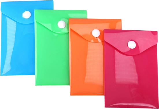 Cartellina con bottone a pressione 11,5 × 8 cm