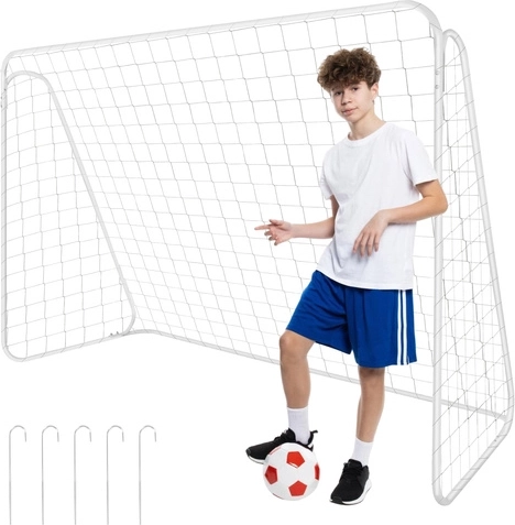 Porta da calcio Trizand 213 × 150 × 90 cm con struttura in metallo e rete