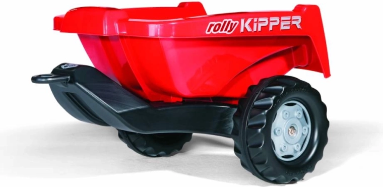 Rimorchio ribaltabile rosso Kipper per trattore