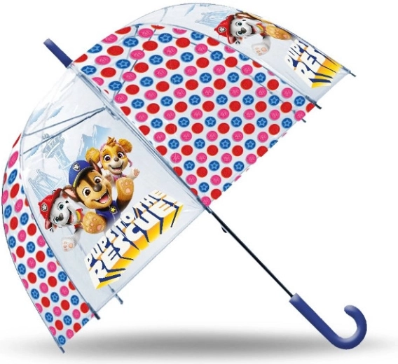Ombrello trasparente per bambini PAW Patrol 46 cm