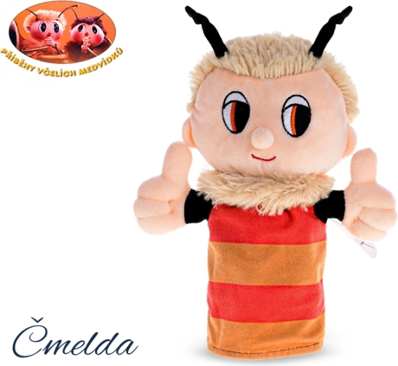 Burattino di peluche Cmělďa – Le storie degli orsetti delle api, 24 cm