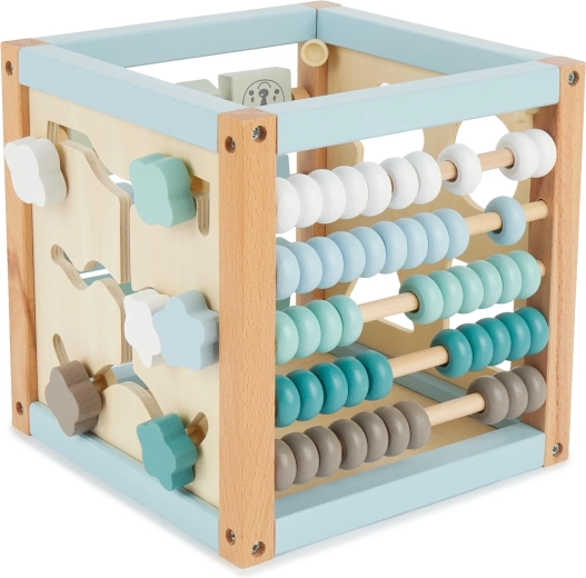 Cubo delle attività Bieco con labirinto e animaletti del bosco