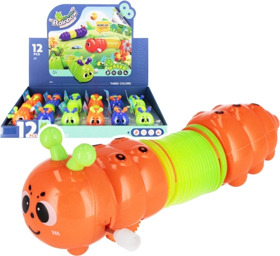 Bruco a carica – giocattolo in plastica che si muove 14 cm