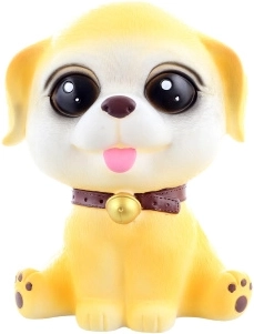 Salvadanaio di plastica a forma di cagnolino per bambini