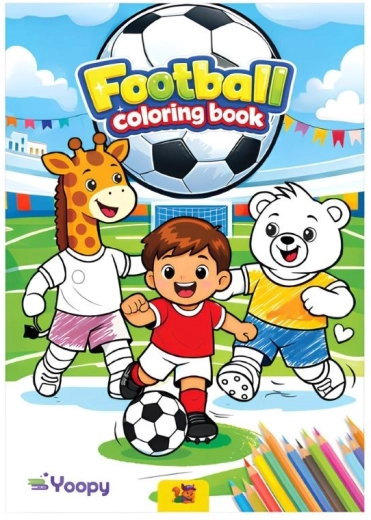 Album da colorare a tema calcio A4