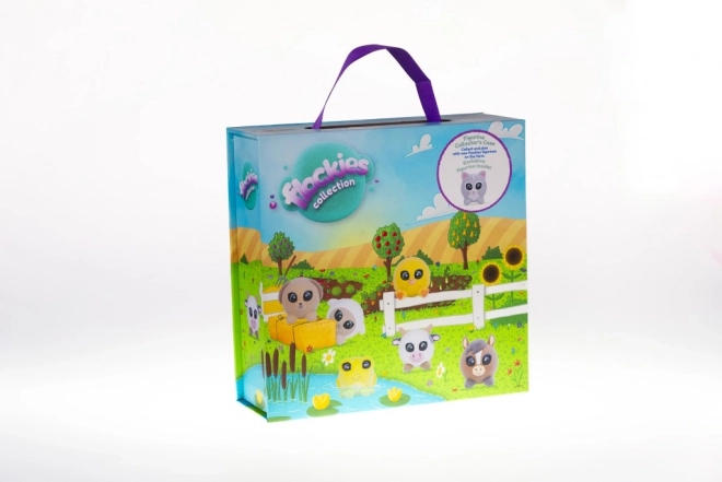 Casa Flockies per animali con figurina gatto Caroline