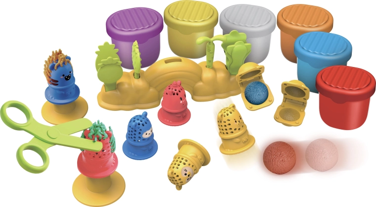 Pasta modellabile Parrucchiere per animaletti con accessori - 24 pezzi
