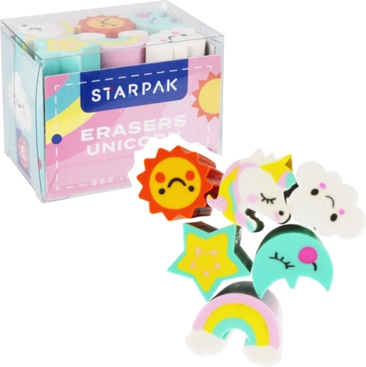 Gomma unicorno (confezione da 6 pz)