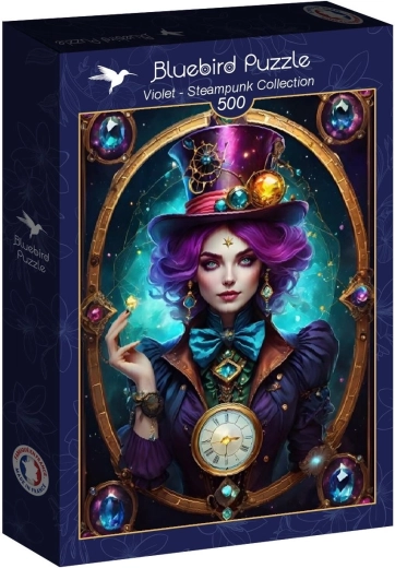 Puzzle Bluebird Violet – collezione steampunk da 500 pezzi