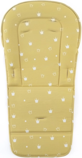 Petite&Mars rivestimento seduta e vassoio per seggiolone Gusto ocra crowns