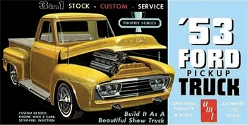 Modello in plastica di auto 1953 Ford Pickup AMT