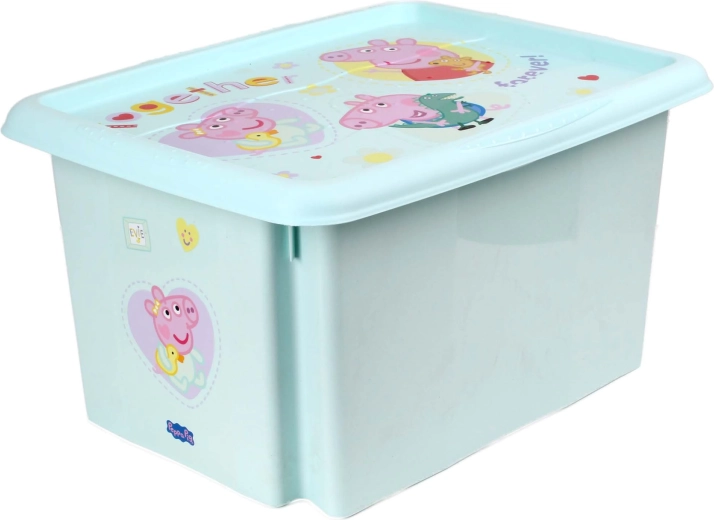 Scatola portaoggetti con coperchio Peppa Pig 15 l