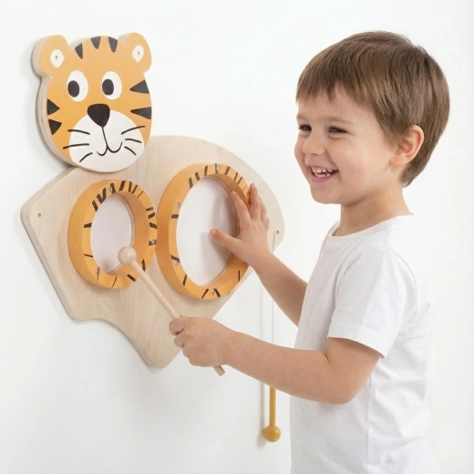 Pannello musicale da parete a forma di tigre CLASSIC WORLD