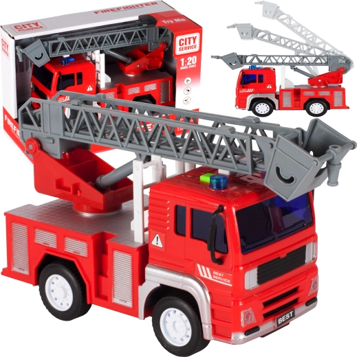 Camion dei pompieri con scala estensibile 1:20