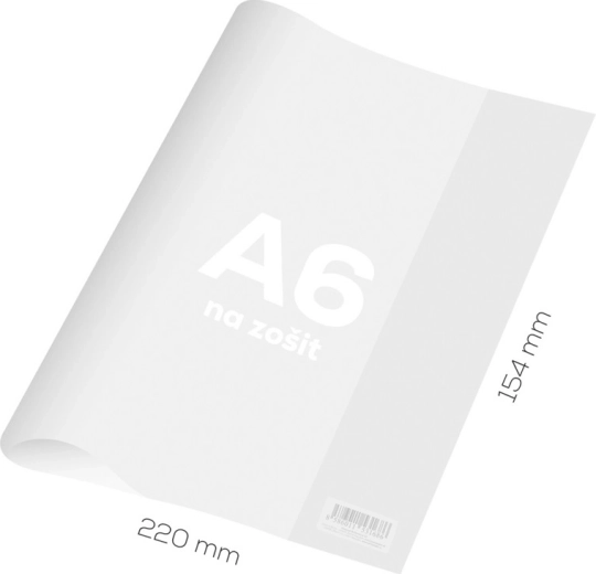 Copertina trasparente robusta per quaderno A6
