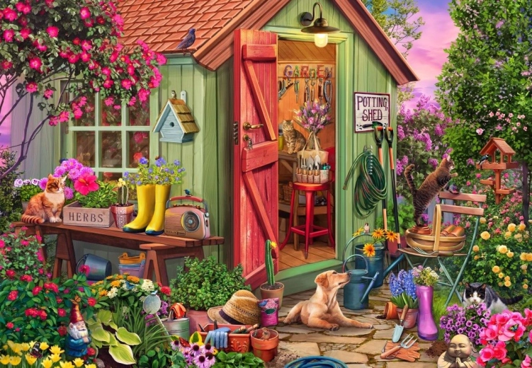 Bluebird puzzle Casetta da giardino 1000 pezzi