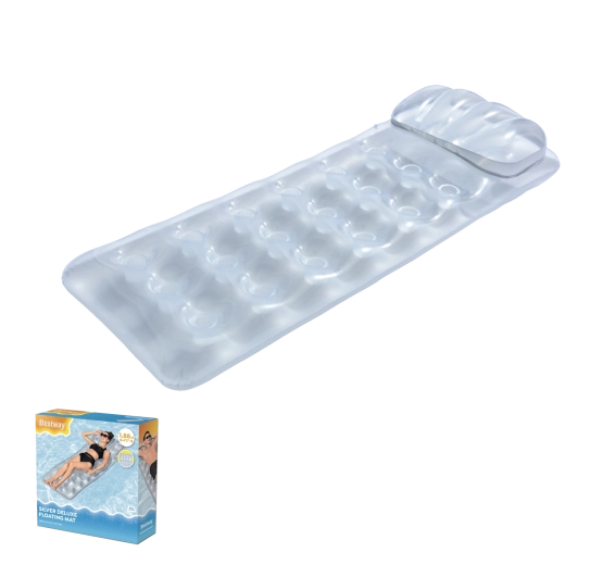 Materassino gonfiabile Bestway con poggiatesta 188 × 71 cm