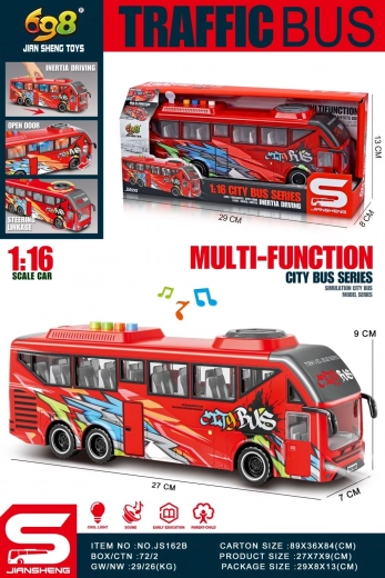 Autobus rosso 1:16 – giocattolo per bambini