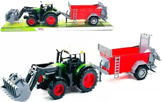 Trattore con macchina agricola