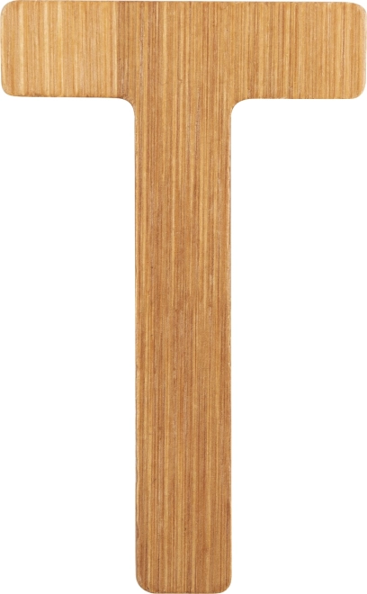 Small foot lettera T in bambù