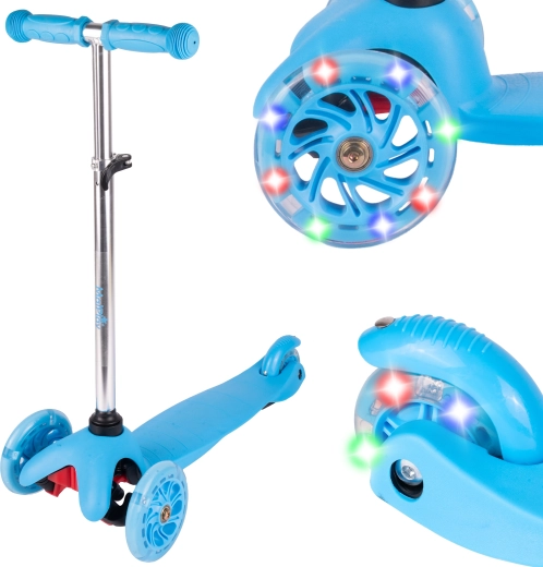 Monopattino a tre ruote per bambini blu
