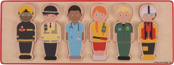 Puzzle ad incastro in legno Squadra di Soccorso