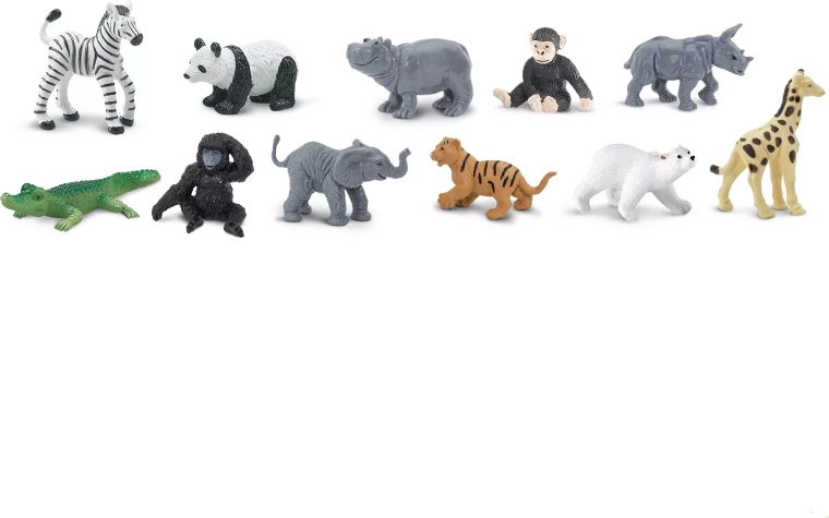Safari Ltd. cuccioli dello zoo – set di statuine