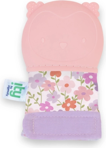 Ingenuity guantino massaggiagengive con civetta Nally rosa senza BPA 3m+