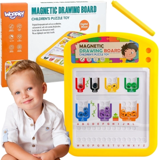 Tabella magnetica educativa Woopie con alfabeto