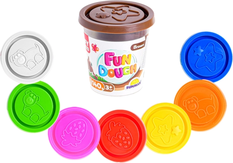 Pasta modellabile in vasetto 140 g – set 8 colori