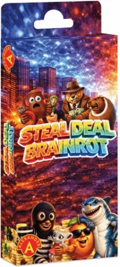 Steal Deal Brainrot gioco di carte tascabile per tutta la famiglia
