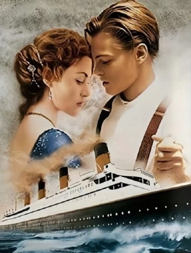Norimpex pittura con diamanti Titanic: Jack e Rose 30 × 40 cm