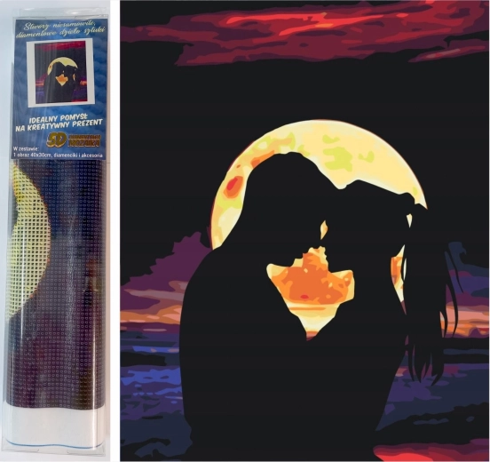 NORIMPEX Pittura diamantata Noi due 30x40 cm