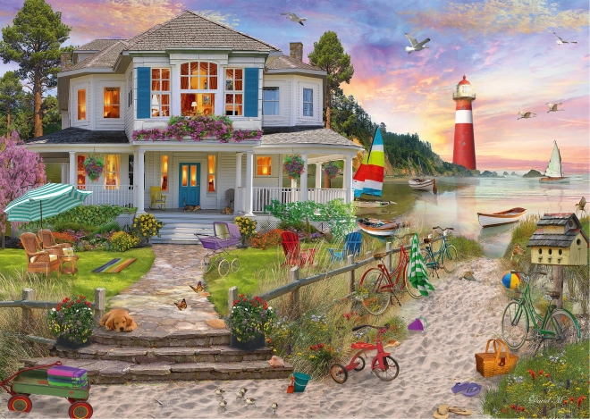 Puzzle Casa sulla spiaggia 1000 pezzi