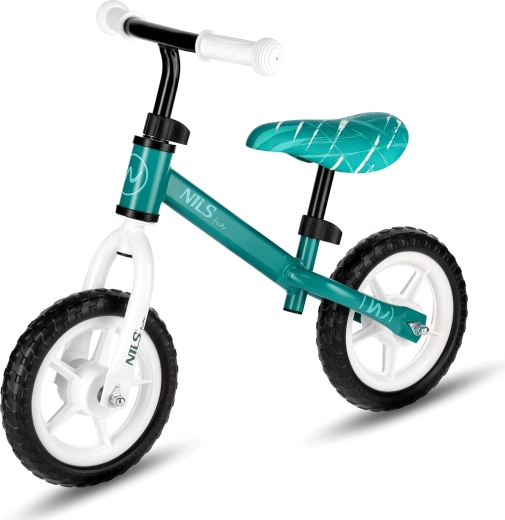 Bicicletta senza pedali per bambini NILS Fun 10″ verde