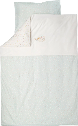 Nattou set biancheria da letto per lettino 2 pezzi 100 × 140 cm e 40 × 60 cm Mila, Zoe & Lana