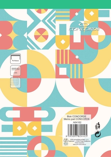 Blocco A4 a quadretti, 50 fogli