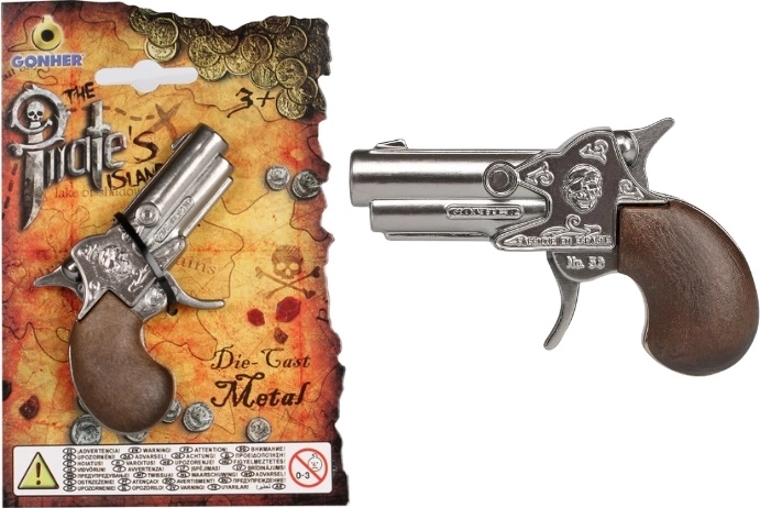 Piccola pistola pirata in metallo GONHER
