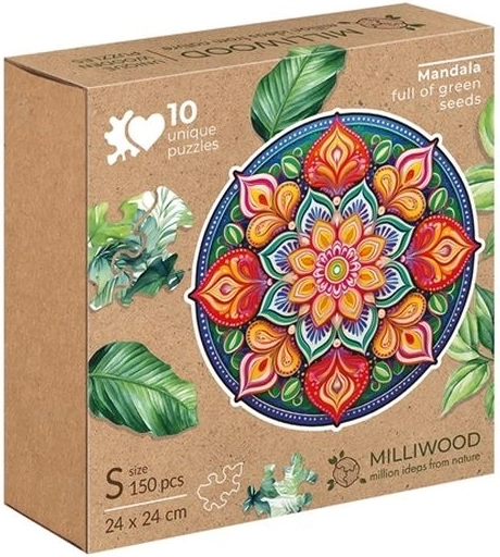 Milliwood Peace Harmony Mandala della speranza – puzzle in legno da 150 pezzi
