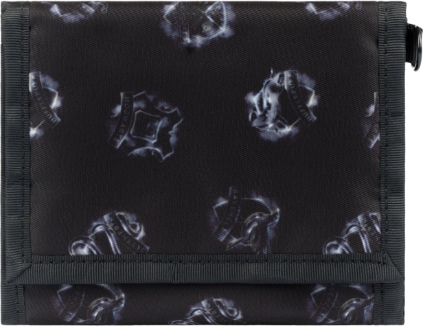 portafoglio nero con stampa Harry Potter Hogwarts