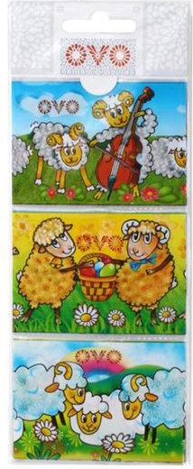 Foderine termorestringenti per uova di Pasqua Agnellini, 9 pz