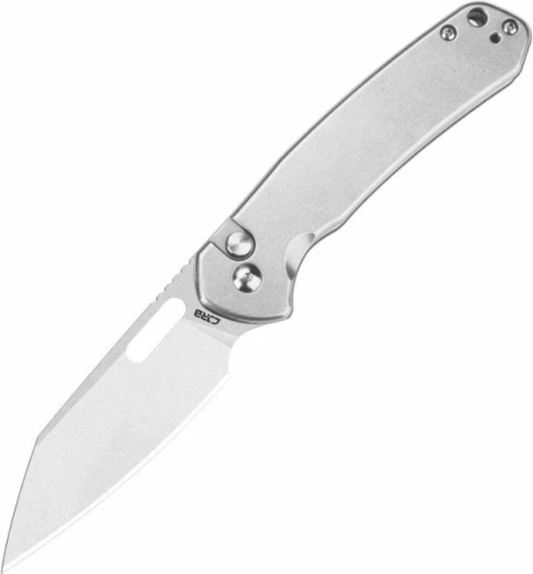 CJRB Pyrite-Alt: coltello tascabile pieghevole 7,9 cm satin, completamente in metallo